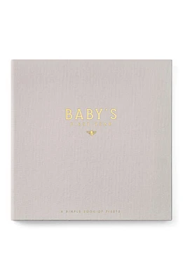 Lucy Darling 'Baby's First Year' Honey Bee Memory Book in Stone at Nordstrom