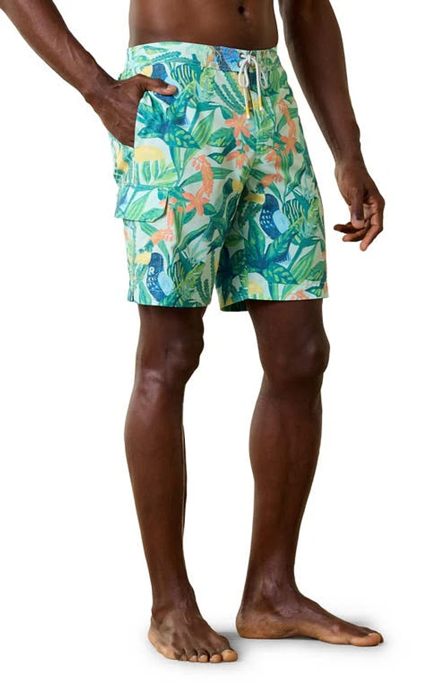 Tommy Bahama Baja Soaring Fronds Swim Trunks Airy at Nordstrom,