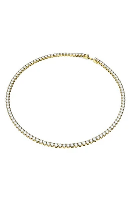 Swarovski Matrix Tennis Necklace in Gold/White at Nordstrom, Size Medium