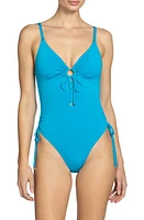 Robin Piccone Aubrey Keyhole One-Piece Swimsuit at Nordstrom,