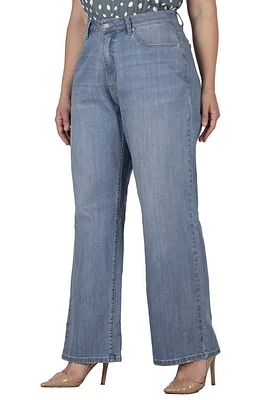 Standards & Practices High Waist Wide Leg Jeans Light Blue at Nordstrom,