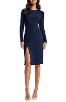 Dress the Population Nadia Long Sleeve Scoop Back Midi at Nordstrom,