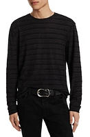 John Varvatos Alain Rib Long Sleeve T-Shirt at Nordstrom,