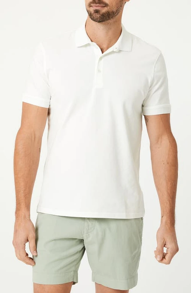 Mavi Jeans Fancy Cotton Polo Antique White at Nordstrom,