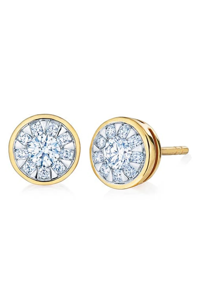 Kwiat Sunburst Diamond Stud Earrings in Yellow Gold at Nordstrom