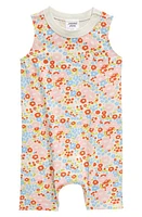 POLISHED PRINTS Floral Organic Cotton Pocket Romper Summer Shower at Nordstrom,