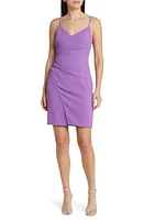 Black Halo Esthero Faux Wrap Minidress Lilac at Nordstrom,