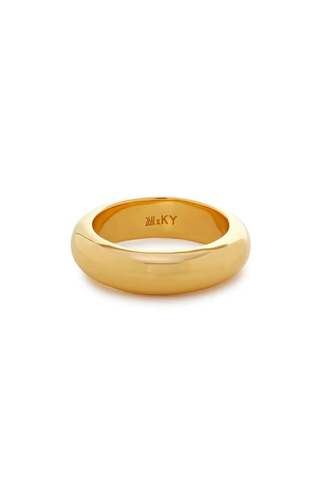 Monica Vinader x Kate Young Stacking Ring 18K Gold Vermeil at