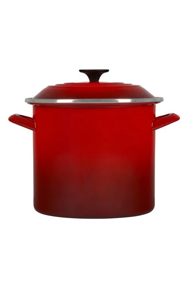 Le Creuset -Quart Enameled Steel Stockpot in Cerise at Nordstrom