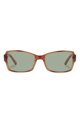 Le Specs Trance 56mm Rectangular Sunglasses in Vintage Tort at Nordstrom