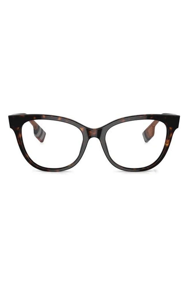 burberry Evelyn 51mm Cat Eye Optical Glasses in Dk Havana at Nordstrom