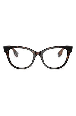 burberry Evelyn 51mm Cat Eye Optical Glasses in Dk Havana at Nordstrom