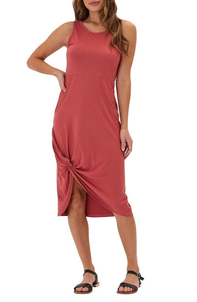 Threads 4 Thought Lula Knotted Sleeveless Jersey Midi Dress at Nordstrom,