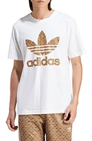 adidas Originals Mono Trefoil Logo Graphic T-Shirt in White/Earth Strata at Nordstrom, Size Medium