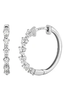 Bony Levy Aviva Diamond Hoop Earrings in 18K White Gold at Nordstrom