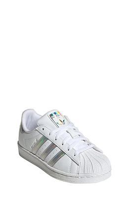 adidas Kids' Superstar Sneaker in White/Silver Dawn at Nordstrom, Size 2.5 M