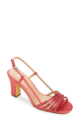 Nina Avaley Slingback Sandal Kisses Crystal Satin at Nordstrom,