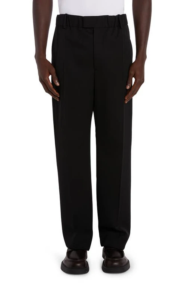 Bottega Veneta Grain de Poudre Satorial Wool Pants 1000 Black at Nordstrom, Us