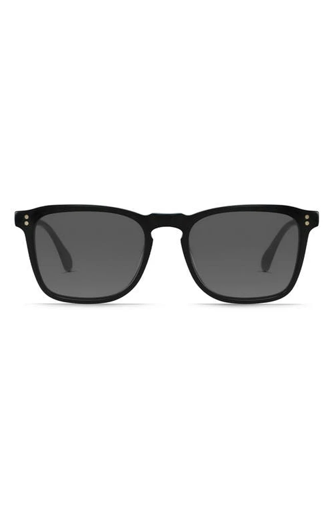 RAEN Wiley Polarized Square Sunglasses in Recycled Black/Smoke Polar at Nordstrom