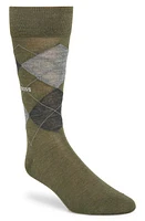 BOSS John Argyle Wool Blend Dress Socks in Open Green at Nordstrom, Size 7-13