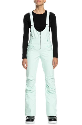 Roxy Summit Snow Bib Pants in Fair Aqua at Nordstrom, Size Small