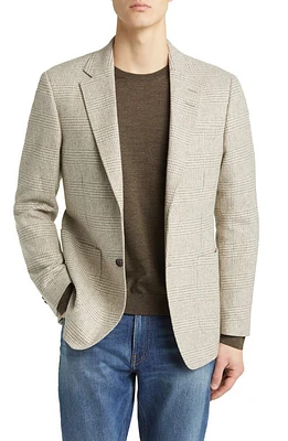 Tiger of Sweden Jeffrey Check Slim Fit Wool Blend Sport Coat 0B1-Natural White at Nordstrom, Us