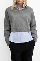 MANGO Layered Look Sweater at Nordstrom,