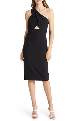 Black Halo Honey One-Shoulder Sheath Dress at Nordstrom,