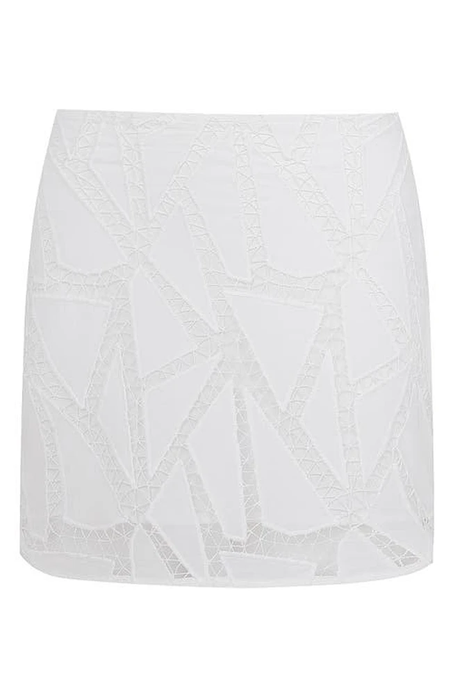 ViX Swimwear Luna Cover-Up Miniskirt Off White at Nordstrom,