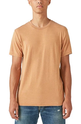 Lucky Brand Burnout Cotton Blend Crewneck T-Shirt Almond at Nordstrom,