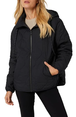 Alp N Rock Hadley Water Repellent Hooded Quilted Jacket Black at Nordstrom,