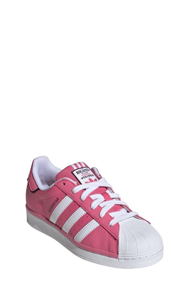 adidas Kids' Superstar Sneaker Pink Fusion/White/Black at Nordstrom, M