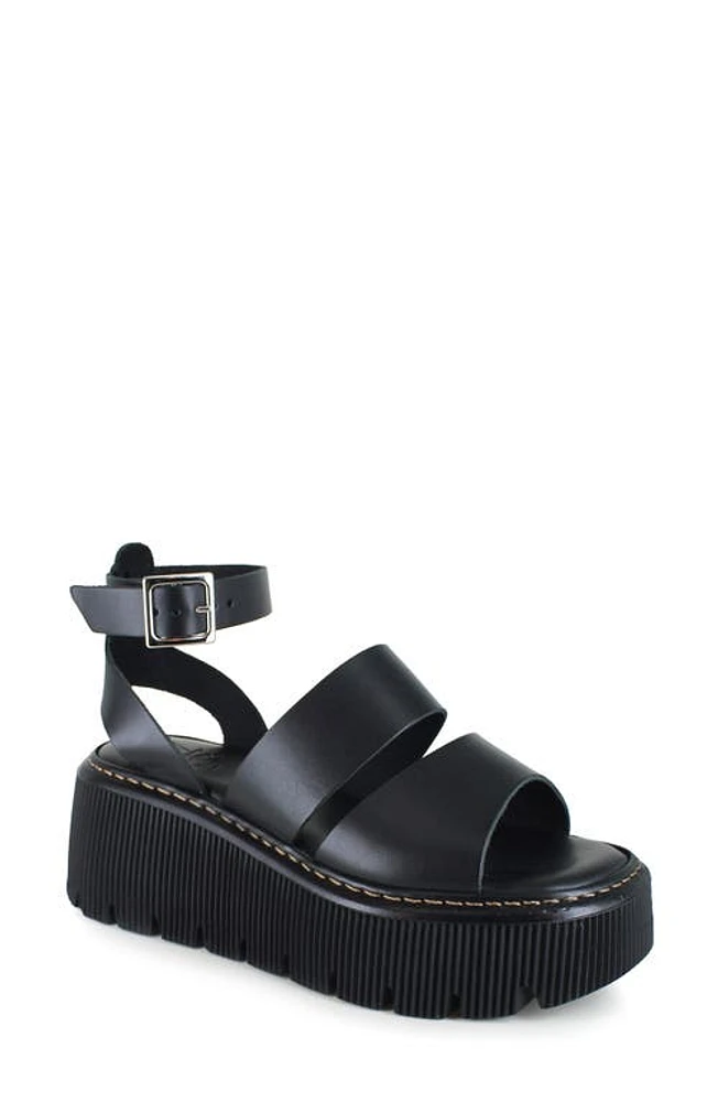 ZIGI Indiana Platform Sandal Blk Leathe at Nordstrom,