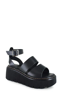 ZIGI Indiana Platform Sandal Blk Leathe at Nordstrom,