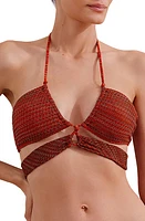 ViX Swimwear Gi Strappy Bikini Top Red at Nordstrom,