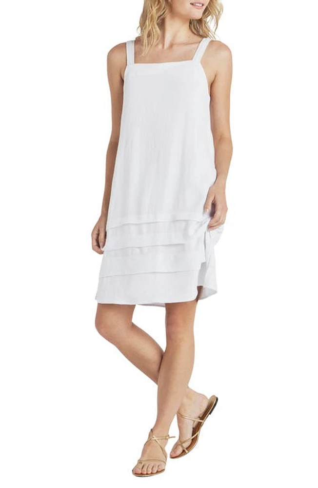 Splendid Celine Pleat Detail Sundress White at Nordstrom,