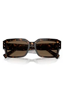 Dolce & Gabbana 56mm Square Sunglasses in Havana at Nordstrom