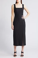 BOSS Dineza Midi Sheath Dress Black at Nordstrom,