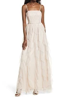 Speechless Lace Glitter Tulle Dress Champagne at Nordstrom,