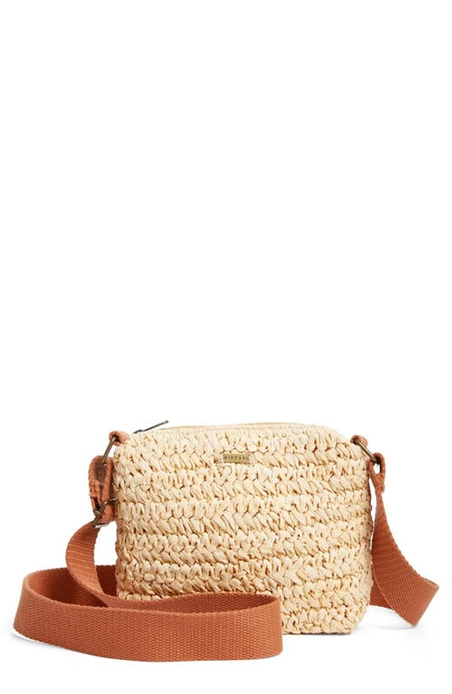 Rip Curl Crochet Straw Crossbody Bag in Natural at Nordstrom