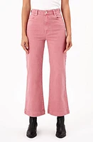 Rolla's Sailor Scoop Wide Leg Ankle Jeans Rose at Nordstrom,