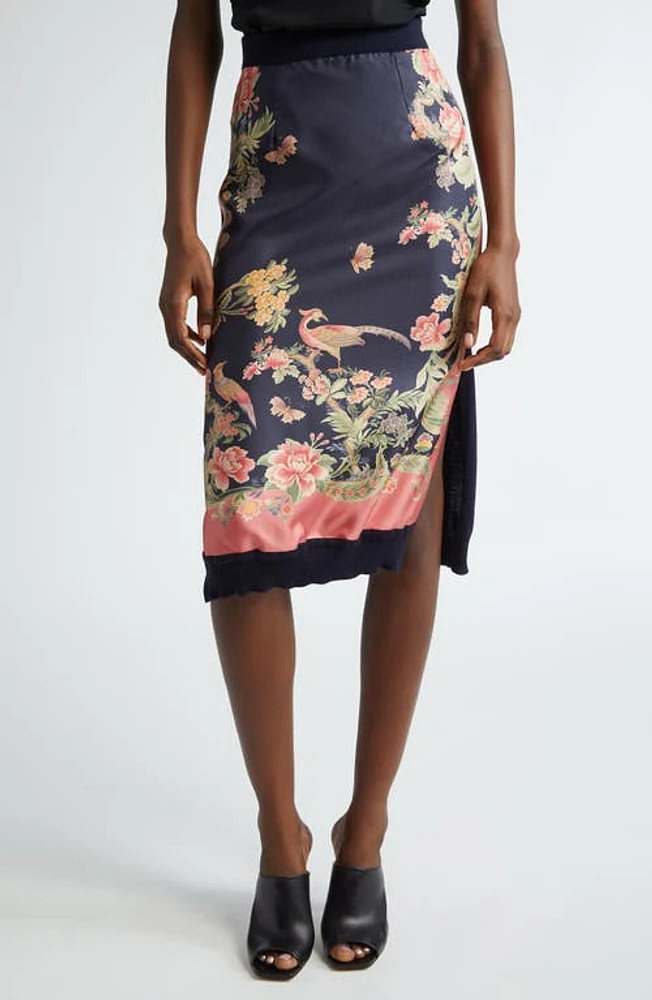 Etro Enchanted Silk Midi Skirt X0883 at Nordstrom, Us