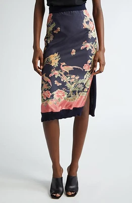 Etro Enchanted Silk Midi Skirt X0883 at Nordstrom, Us