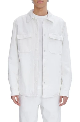 A. P.C. Alessio Denim Button-Up Shirt Jacket Aab White at Nordstrom,