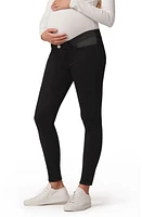 Hudson Jeans Nico Ankle Super Skinny Maternity Jeans in Black at Nordstrom, Size 30