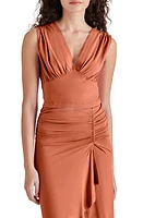 Steve Madden Janina Plunge Neck Jersey Top at Nordstrom,