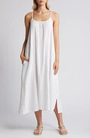 caslon(r) Cami Midi Dress White at Nordstrom,