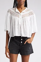 Isabel Marant Étoile Safi Eyelet Embroidered Shirt White at Nordstrom, Us