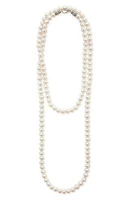 LAGOS Luna Freshwater Pearl Necklace in Silver at Nordstrom