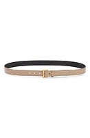 Saint Laurent Laque YSL Monogram Leather Belt at Nordstrom,